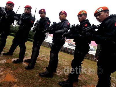 Latihan Satuan Penanggulangan Teror TNI
