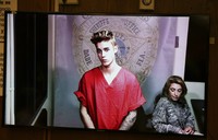 Justin Bieber ditangkap polisi di Miami, Florida, Kamis (23/1/2014) waktu setempat. REUTERS/Walter Michot/Pool