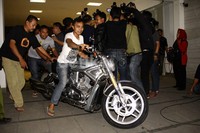 KPK juga menyita sebuah motor Harley Davidson milik Wawan. Lamhot Aritonang/detikFoto.     