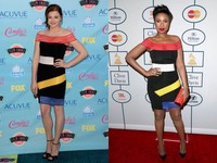 Lalu, siapa yang paling cocok mengenakan dress penuh warna dari Christopher Kane? Jason Meritt/Frederick M. Brown/Getty Images/AFP.