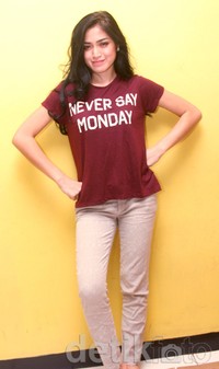 Jessica Iskandar saat ditemui di kawasan Pancoran, Jakarta Selatan. Gus Mun/detikHOT.