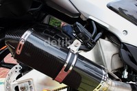 Motor ini dibekali knalpot Yoshimura USA