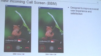 Panggilan telepon lewat BBM voice maupun BBM video juga hadir lebih fresh dengan tampilan baru.     