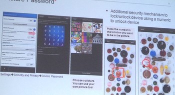 Salah satu yang paling menarik dari update OS ini adalah fitur Picture Password. Ini adalah mekanisme keamanan yang mengkombinasikan gambar dan angka. Kita tinggal pilih salah satu titik gambar, kemudian pilih nomor yang diinginkan. Letakkan nomor tersebut di objek spesifik pada gambar, dan hanya kita saja yang bisa tahu persis kombinasinya.