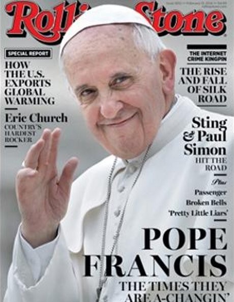 Pertama di Dunia! Paus Fransiskus Hiasi Sampul Majalah Rolling Stone