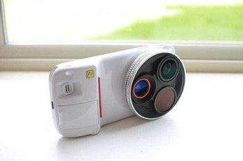 Produsen aksesoris kamera Ztylus, membuat lensa tambahan untuk Samsung Galaxy S4. (Kredit foto: Ztylus)