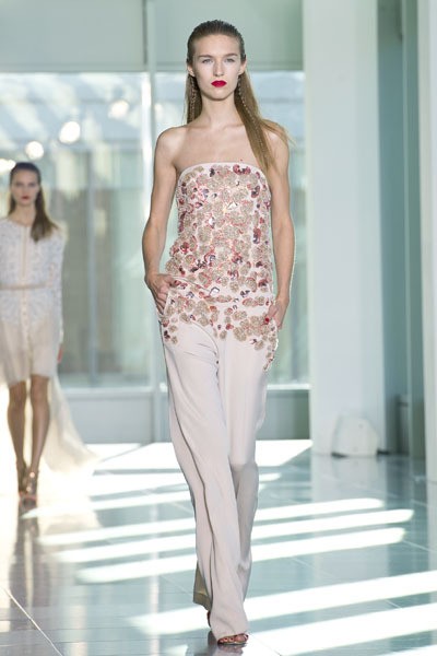 Antonio Berardi. Spring/Summer 2014. london Fashion Week ss 2014. [Photo by Ben A. Pruchnie/Getty Images]