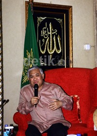 Din Syamsudin mendorong Timwas untuk terus berjuang mengawal kasus ini sampai tuntas. Lamhot Aritonang/detikFoto.