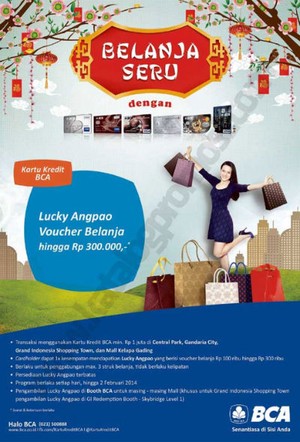 Lucky Angpao dari Lunar Prosperity Tree di Grand Indonesia Shopping Town