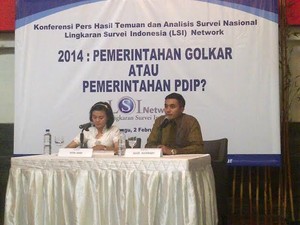 Survei LSI Denny JA: Golkar dan PDIP akan Bertarung di Pemilu 2014