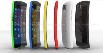     Konsep Nexus 6 ini memiliki kelebihan pada desain lengkung yang dimilikinya. Selain itu varian warna beragam juga menjadi andalannya.(kredit foto: 91mobiles)