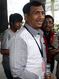 Dalam keterangannya, Pasek sempat mengomentari dinamika proses hukum yang mengkait-kaitkan dengan petinggi Demokrat. Lamhot Aritonang/detikFoto.