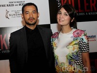 Luna dan Oka Antara berperan sebagai suami-istri di film thriller tersebut. Gus Mun/detikHOT.