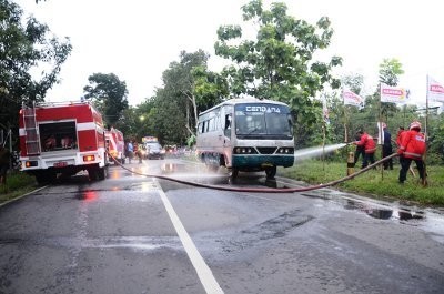Bus Cendana Terbakar di Ponorogo, Penumpang Panik