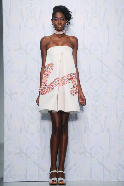 Holly Fulton, Spring/Summer 2014. (Photo by Stuart C. Wilson/Getty Images)
