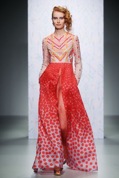 Holly Fulton, Spring/Summer 2014. (Photo by Stuart C. Wilson/Getty Images)