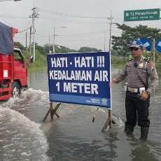Akses Exit Tol Porong Banjir
