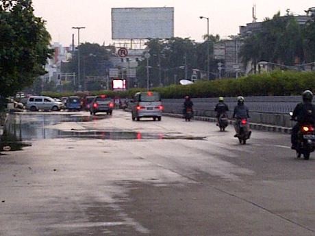Banjir di Kemayoran Surut, Lalin Mulai Lancar