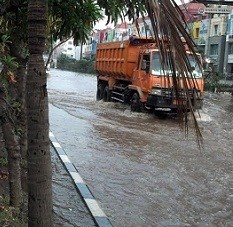 Variasi Genangan di Ruas Jalan Gunung Sahari Hingga Kelapa Gading