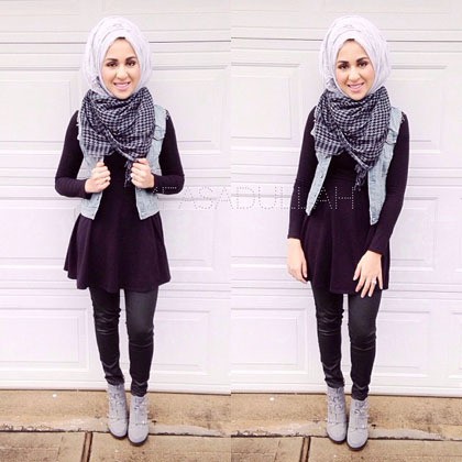 Hijab Style Cantik dengan Scarf Ala Maryam Asadullah 