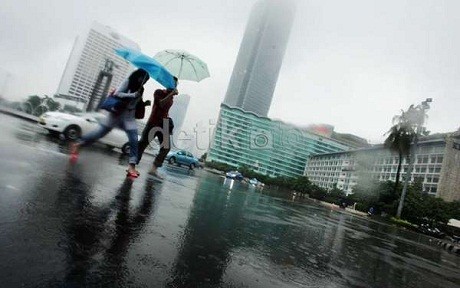 Cengkareng, Jakut dan Jakpus Hujan Pagi Ini