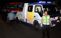 Metro Mini itu sudah dievakusi ke Polres Jaksel oleh mobil derek polisi.