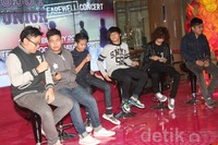 Di konser tersebut, Coboy Junior rencananya akan berkolaborasi dengan empat penyanyi perempuan. Gus Mun/detikHOT.