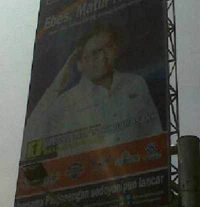 Atribut Caleg di Malang Ditertibkan