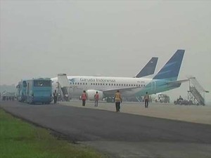 Kabut Asap Hilang, Penerbangan di Bandara Supadio Pontianak Kembali Normal