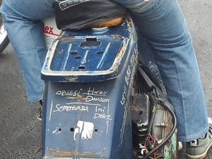 Terobsesi Harley, Sementara Vespa Butut Dulu