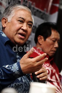 Din Syamsuddin memberikan pemaparan dalam diskusi bertema 'Mencari akar masalah krisis multidimensi berkepanjangan'.