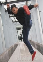 Ciaaat! Tendangan Saipul Jamil