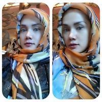 Mulan meng-upload fotonya berhijab ke akun Instagram-nya. (Instagram)