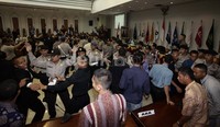Kericuhan sidang pleno itu adalah bagian dari simulasi pengamanan Pemilu oleh Polda Metro Jaya di kantor KPU, Jalan Imam Bonjol, Jakpus, Selasa (11/2/2014).