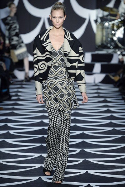 Diane von Furstenberg. Fall/Winter 2014. New York Fashion Week 2014. [Photo by Catwalking/Getty Images]