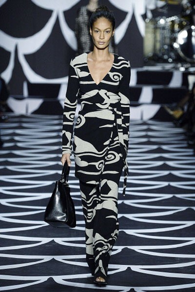Diane von Furstenberg. Fall/Winter 2014. New York Fashion Week 2014. [Photo by Catwalking/Getty Images]