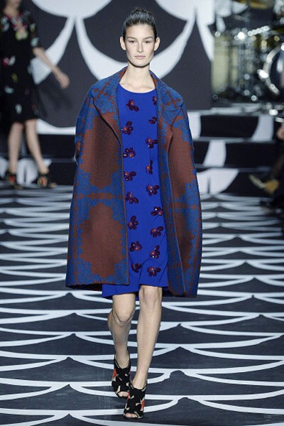 Diane von Furstenberg. Fall/Winter 2014. New York Fashion Week 2014. [Photo by Catwalking/Getty Images]