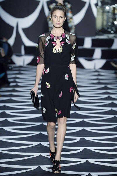 Diane von Furstenberg. Fall/Winter 2014. New York Fashion Week 2014. [Photo by Catwalking/Getty Images]