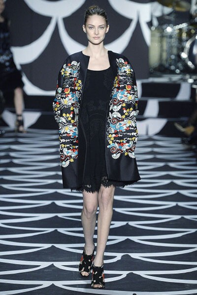 Diane von Furstenberg. Fall/Winter 2014. New York Fashion Week 2014. [Photo by Catwalking/Getty Images]