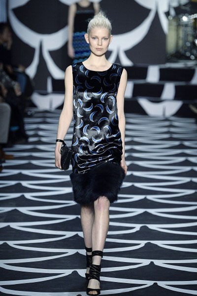 Diane von Furstenberg. Fall/Winter 2014. New York Fashion Week 2014. [Photo by Catwalking/Getty Images]