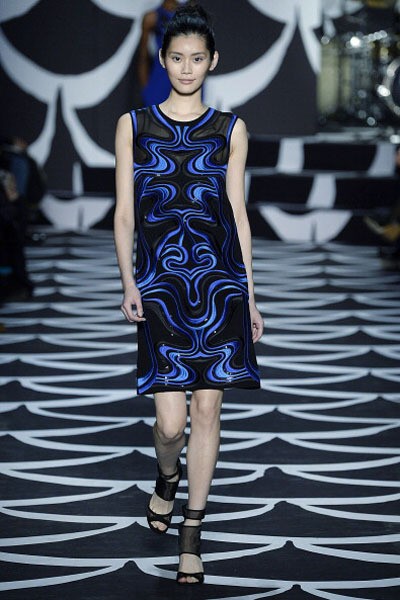 Diane von Furstenberg. Fall/Winter 2014. New York Fashion Week 2014. [Photo by Catwalking/Getty Images]