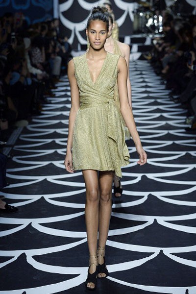 Diane von Furstenberg. Fall/Winter 2014. New York Fashion Week 2014. [Photo by Catwalking/Getty Images]