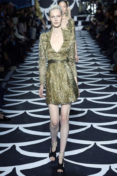 Diane von Furstenberg, Fall/Winter 2014. (Photo by Catwalking/Getty Images)