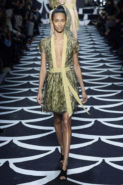Diane von Furstenberg. Fall/Winter 2014. New York Fashion Week 2014. [Photo by Catwalking/Getty Images]