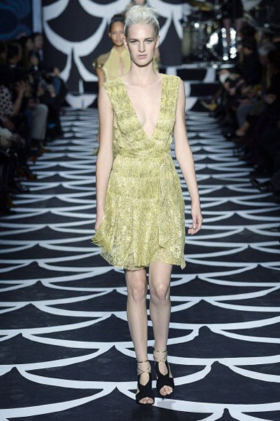 Diane von Furstenberg. Fall/Winter 2014. New York Fashion Week 2014. [Photo by Catwalking/Getty Images]