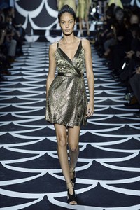 Diane von Furstenberg, Fall/Winter 2014. (Photo by Catwalking/Getty Images)