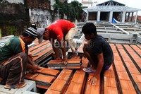 Kampung Deret Petogogan ini memang nampak berbeda, bentuknya seperti cluster perumahan.