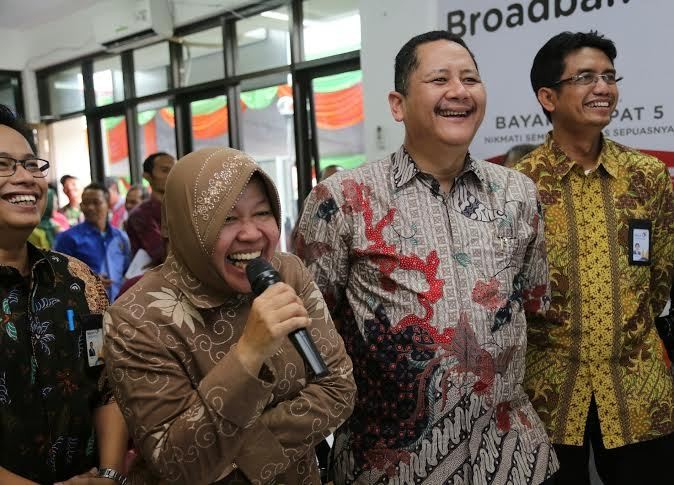 Ketika Risma Kerja Bareng Wawali untuk Pertama Kali