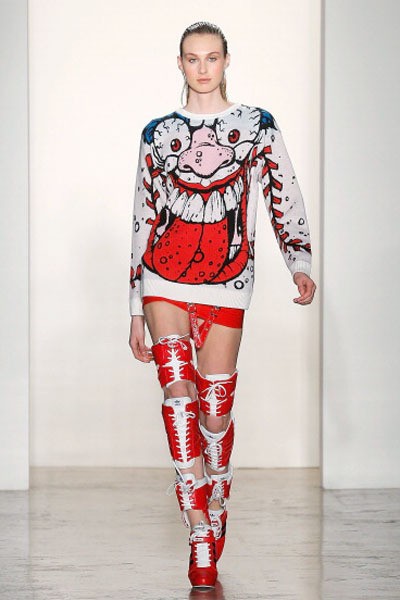 Jeremy Scott. Fall/Winter 2014. New York Fashion Week 2014. [Photo by Jemal Countess/Getty Images]