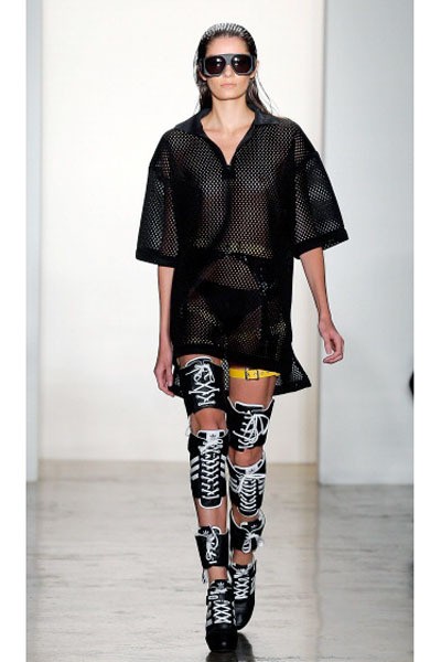 Jeremy Scott. Fall/Winter 2014. New York Fashion Week 2014. [Photo by Jemal Countess/Getty Images]